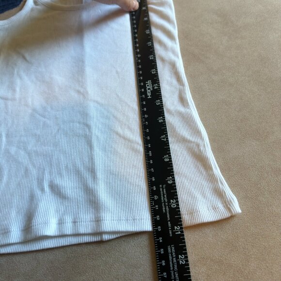 J. Crew Fine rib racerback tank top • size xxs • NWT • CA388 • white - Picture 4 of 9